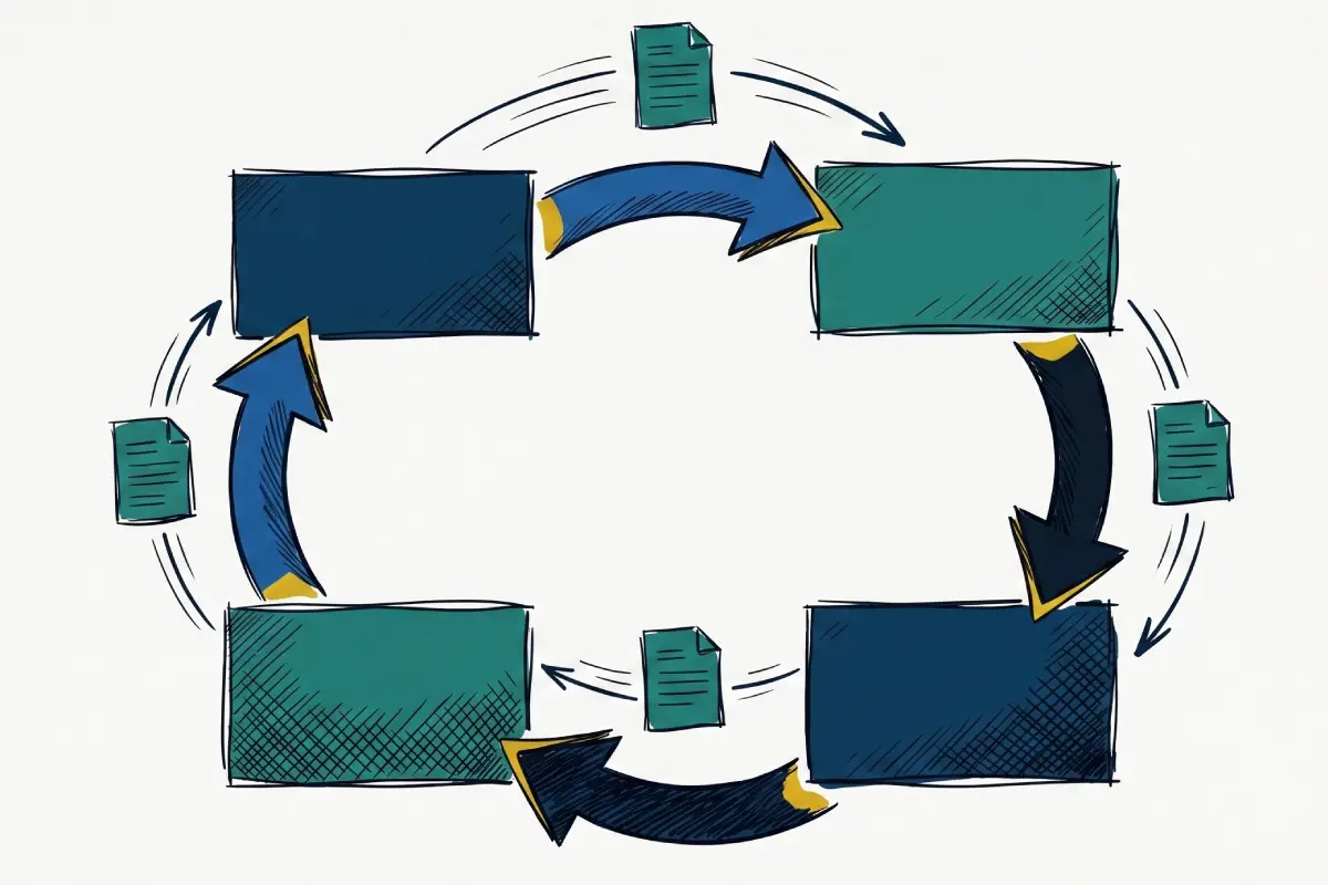 Schema CDE con stati WIP-Shared-Published-Archived